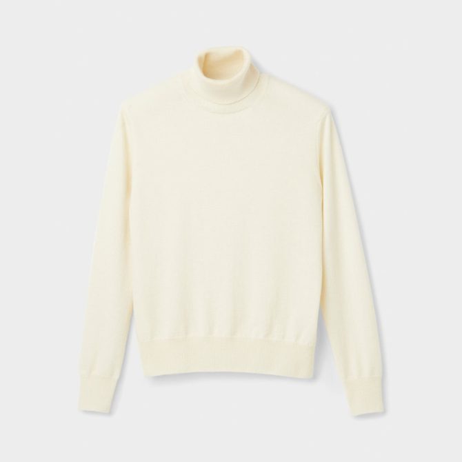 Stretch Merino Turtleneck